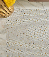 Palazzo Oro Marble Brickbond Square Mosaic Honed Finish
