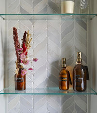 Zen Marble Leaf Mosaic Honed Finish