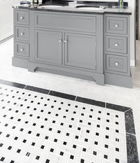 Zen Marble Grand Basket Weave Mosaic Honed Finish