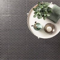 Mini Black Hexagon Slip Resistant