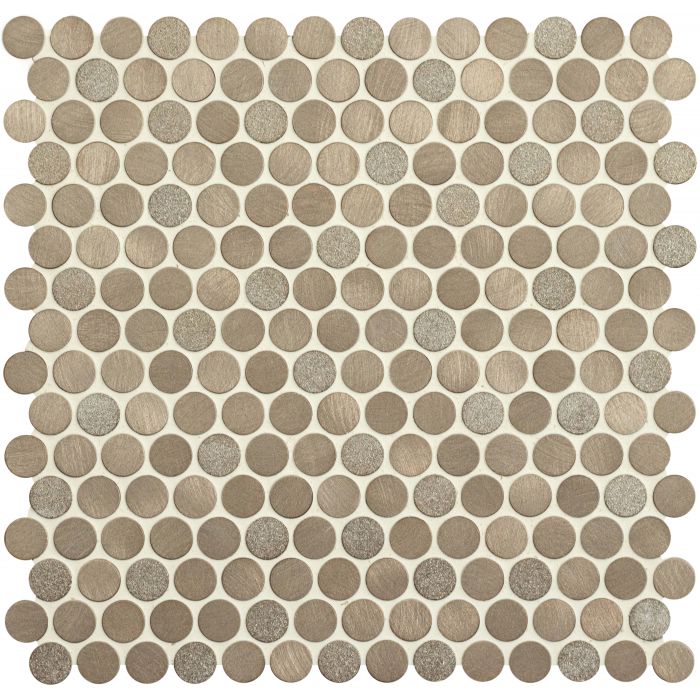 Tarvos Copper Mixed Finish Penny Round