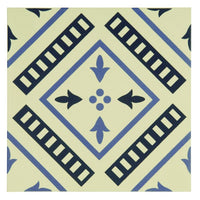 Pompeii Indigo and Dark Blue on White