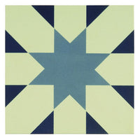 Seville Light Blue and Dark Blue on Dover White