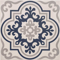 Vogue Dark Blue/Light Grey on Chalk